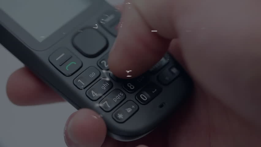 Thumb pressing 405 code on phone keypad dissolving digits into circuit overlay unlocking padlock. Security, cybersecurity, encryption, technology, digital, innovation, protection