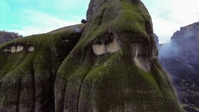Meteora is a rock formation, represent hill-shaped rounded boulders and have an interesting texture. Greece. - Powered by Shutterstock - Get 15% off with code: PIKWIZARD15