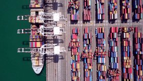 Deep-sea port where container ships come to dock and unload imported and export goods. - Powered by Shutterstock - Get 15% off with code: PIKWIZARD15