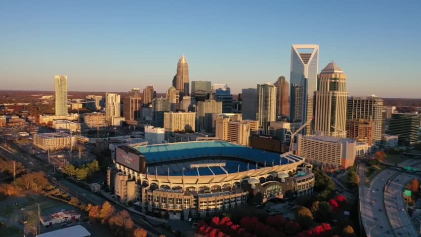 Aerial view of the Queen City, Charlotte, North Carolina