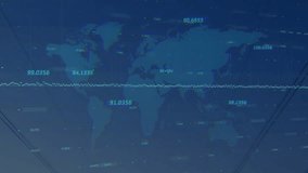 Waveform pulsing driving point cloud coalescing rotating data globe revealing pylons showing energy. Technology, data visualization, digital, analytics, infrastructure, innovation, futuristic - Powered by Shutterstock - Get 15% off with code: PIKWIZARD15