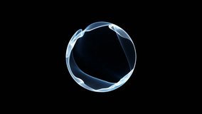 Glowing blue energy ring pulsing on dark background, futuristic plasma loop animation, sci-fi core design in high quality - Powered by Shutterstock - Get 15% off with code: PIKWIZARD15