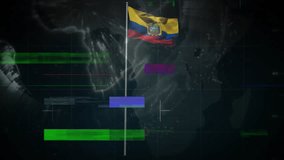 Business team stepping into command center, monitoring updates with rotating globe and status bars. Corporate, teamwork, technology, innovation, analytics, global, data - Powered by Shutterstock - Get 15% off with code: PIKWIZARD15