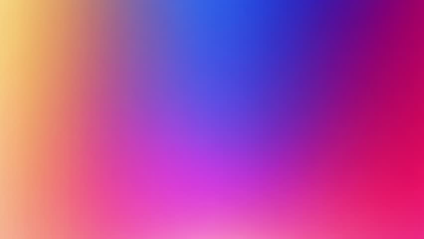 Endless loop video of vibrant gradient background with blended colors of pink, blue, and yellow for creative projects and digital designs