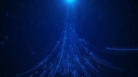 Data sorting. Abstract digital background. Big data visualization. 4k animation. Abstract Technology Background. Binary data and streaming code. 3d animation digital data wave with glowing particles - Powered by Shutterstock - Get 15% off with code: PIKWIZARD15