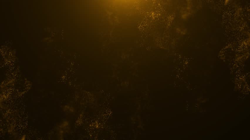 Golden glitter background luxury sparkling glitter dust trail Golden Beautiful transition particles flying wind shot depth of field. dust bokeh festival Christmas, Diwali Ramadan glitters Bokeh lights