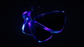 Abstract gradient glass geometry background, 3d rendering. Motion graphic. - Powered by Shutterstock - Get 15% off with code: PIKWIZARD15