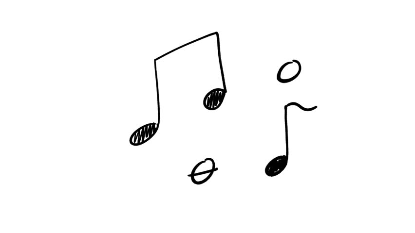 Dancing Musical Notes Loop Overlay Animation