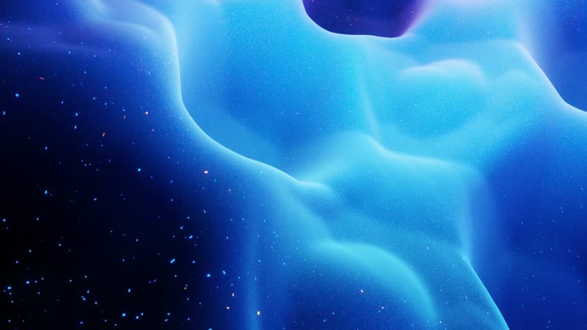 4K Festive Blue Glossy Surface Loop - Abstract, looped background featuring waves moving on a liquid blue wax landscape. Perfect for creating a dynamic and visually appealing backdrop.