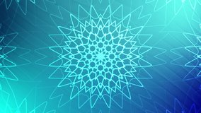 Animation of a mesmerizing blue abstract mandala suitable for meditation videos, backgrounds, spiritual content, and digital art projects. - Powered by Shutterstock - Get 15% off with code: PIKWIZARD15