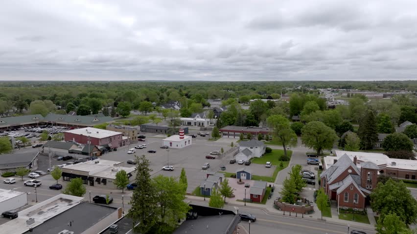 Grand Blanc Michigan Aerial Drone Straight forward
