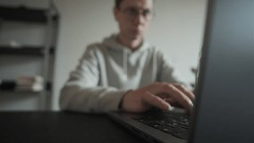 Digital eye strain. Tired overworked man feeling eye strain after using computer working from home. Man closes laptop due to exhaustion - Powered by Shutterstock - Get 15% off with code: PIKWIZARD15