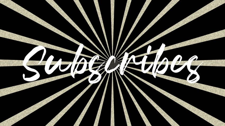 Dynamic Animated Background with Text Effect Promoting Subscription in a Radiant Starburst Design