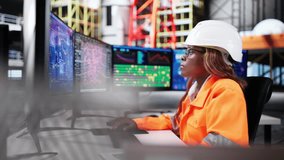 Female Engineer Using SCADA Control In Rocket Construction Industry Center. - Powered by Shutterstock - Get 15% off with code: PIKWIZARD15