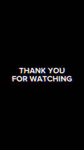 animation Thank you for watching text with glitch distortion effect. Vertical video 4K