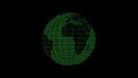 world planet icon. world globe icon. earth globe flat design icon. isolated on white background.A simple rotating green neon wireframe globe with 3D world map on transparent greenback background. - Powered by Shutterstock - Get 15% off with code: PIKWIZARD15