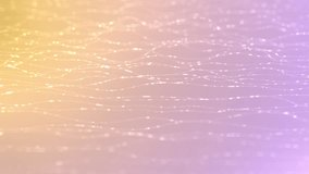 Abstract video showing flowing data streams with a golden to purple gradient background. The data appears as shimmering lines and blocks. - Powered by Shutterstock - Get 15% off with code: PIKWIZARD15