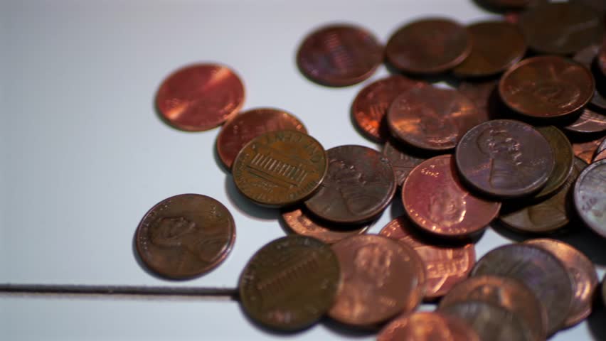 Concept Illustrating US Penny Has No Cash Value - One Cent American Currency