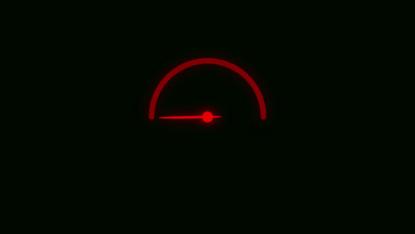 Speedometer Animation. Rating Meter. 4K Video.speed meter animation, speed test icon. Internet speed test on a transparent background, 4k video.
