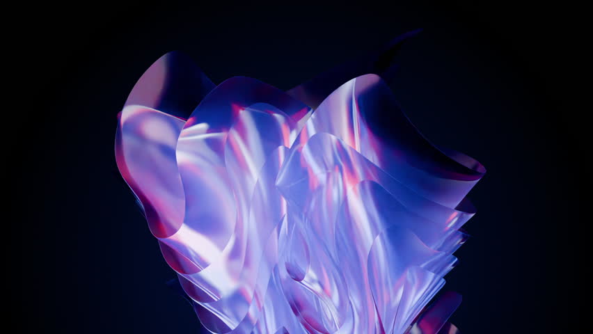 Glass and Cloth The Perfect Duo For Background. Soft gradient glass cloth or blowing fabric background. Looped animation.