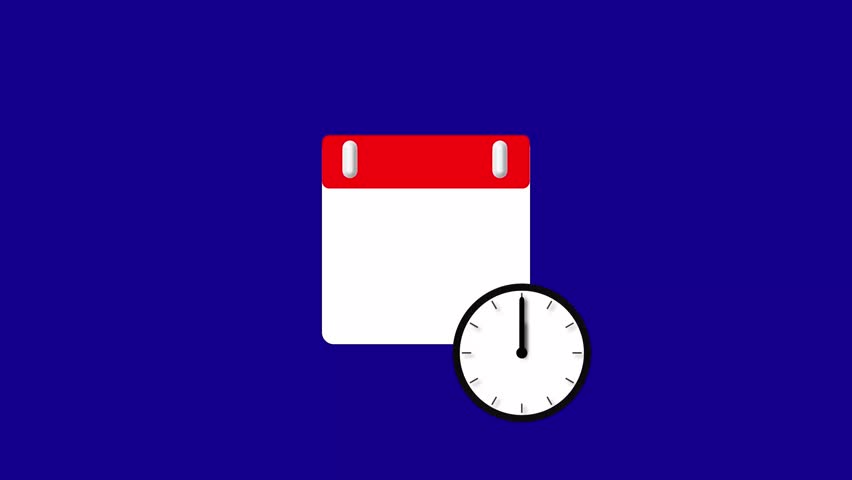 January month 1 date calendar icon animation. Digital calendar design icon animation 4k video.