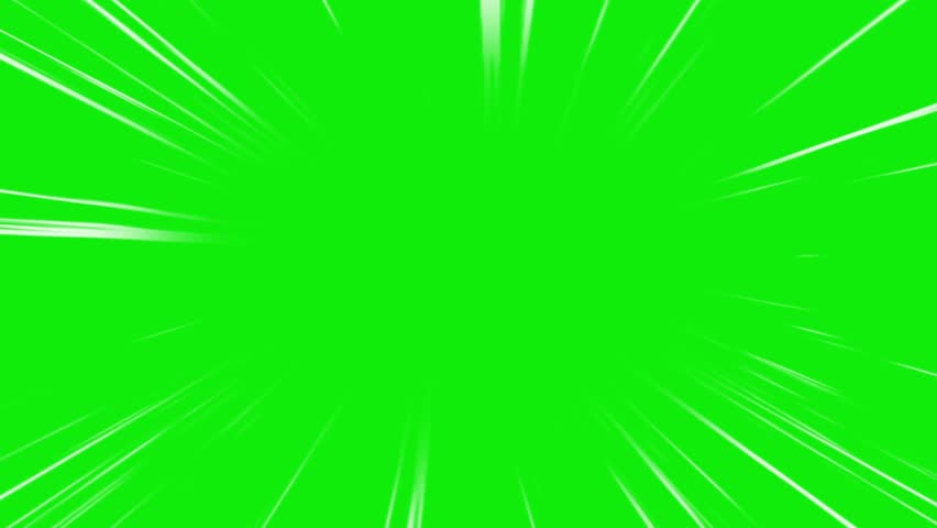 This green screen video features dynamic speed lines perfect for motion graphics, comic book effects, or fast-paced animations. Ideal for action scenes, trailers, or superhero sequences. 