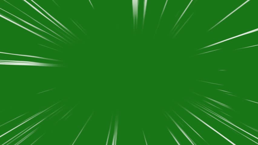 This green screen video features dynamic speed lines perfect for motion graphics, comic book effects, or fast-paced animations. Ideal for action scenes, trailers, or superhero sequences. 