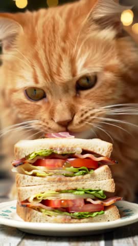 A junk food mukbang cat is a cat that loves to munch on various unhealthy foods like chips, fried snacks, or fast food. Their eating antics are often recorded and shared on social media, drawing a lot