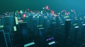 3D Stock Market Bars Chart Animation, Financial Data Visualization Background
 - Powered by Shutterstock - Get 15% off with code: PIKWIZARD15