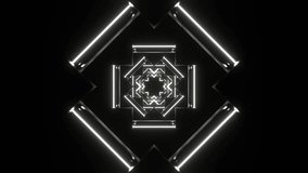 White Neon Abstract Shape Background VJ Loop in 4K - Powered by Shutterstock - Get 15% off with code: PIKWIZARD15
