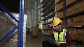 Blue collar workers are working at warehouse. Industrial and factory. - Powered by Shutterstock - Get 15% off with code: PIKWIZARD15