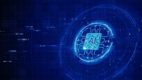 Artificial Intelligence Microchip with Circuit Lines and Binary Code in Futuristic Blue Digital Interface - Powered by Shutterstock - Get 15% off with code: PIKWIZARD15