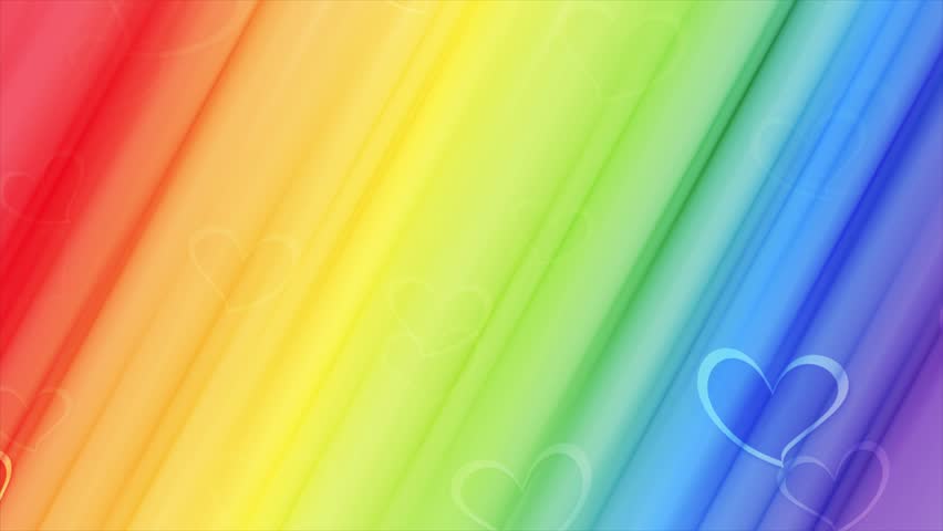 LGBTQ Pride Month colorful smooth stripes with hearts abstract background. Concept seamless looping motion design with rainbow flag colors. Video animation Ultra HD 4K 3840x2160 - Powered by Shutterstock - Get 15% off with code: PIKWIZARD15