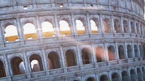 Colosseum, Coliseum arched windows. Symbol of Rome and Italy, 3d animation. 3D Illustration - Powered by Shutterstock - Get 15% off with code: PIKWIZARD15