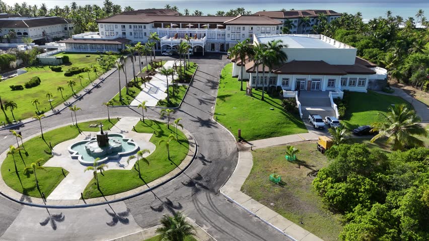 mata de sao joao, bahia, brazil - march 19, 2025: view of the Sol Grand Premium hotel in the Costa da Sauipe hotel complex in Bahia.