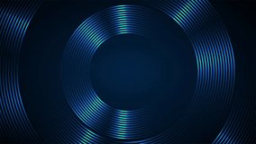 Abstract animated background with shiny blue circle lines spinning in dark space. Dynamic and smooth rotating ring stripes for ads, creative digital design, motion graphic element, or presentation - Powered by Shutterstock - Get 15% off with code: PIKWIZARD15