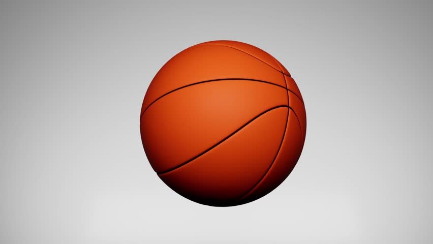 Seamless 3D loop animation of a basketball spinning or bouncing. Ideal for sports content, fitness branding, training apps, and dynamic visual projects.