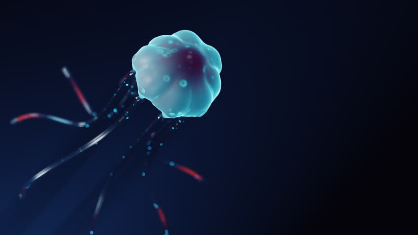 Azure Phantom: A Delicate Cybernetic Organism Drifting Slowly - Powered by Shutterstock - Get 15% off with code: PIKWIZARD15