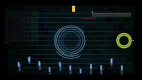 Scan futuristic HUD interface design circular scanning motion perfect AI technology dashboard stock market analytics fintech presentations sci fi projects cyber data visualization Ideal tech video - Powered by Shutterstock - Get 15% off with code: PIKWIZARD15