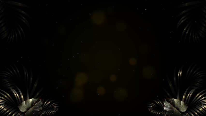 Animated Black and Gold Glitter Events Background