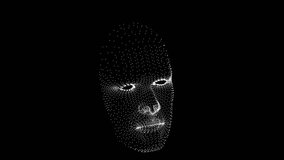 An abstract glowing mask formed by light and digital particles. This 3D face floats in space, evoking themes of virtual identity and modern technology. - Powered by Shutterstock - Get 15% off with code: PIKWIZARD15
