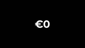 Animated euro growth counter from 0 to 1,000,000 euro, deposit growth, profit growth, growth - Powered by Shutterstock - Get 15% off with code: PIKWIZARD15