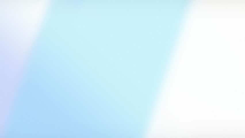 White minimalist abstract blue shapes geometric blurry elegant modern animation, calm bright futuristic background template