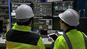 Engineer working at control room,Manager control system,Technician man monitoring program from a lot of monitor,Consultation on system failure issues - Powered by Shutterstock - Get 15% off with code: PIKWIZARD15