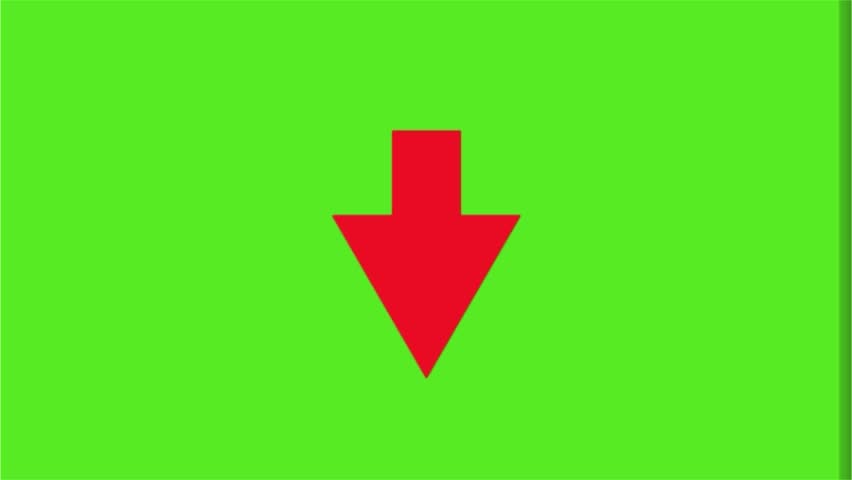 Download arrow green screen animation