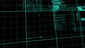 Teal grid starting code scrolling, clustering, spreading, fading into trails showing data flow. Technology, cybersecurity, data visualization, abstract, digital, innovation, futurism - Powered by Shutterstock - Get 15% off with code: PIKWIZARD15