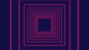 Purple squares forming tunnel, glitching into neon HIGH SCORE revealing and stabilizing. Cyberspace, futurism, digital, glitch art, neon, retro, technology - Powered by Shutterstock - Get 15% off with code: PIKWIZARD15