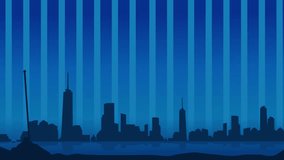 Patriotic animation featuring the Statue of Liberty, American flag, and city skyline. Perfect for Fourth of July, Independence Day, USA national celebrations, and freedom-themed projects. - Powered by Shutterstock - Get 15% off with code: PIKWIZARD15