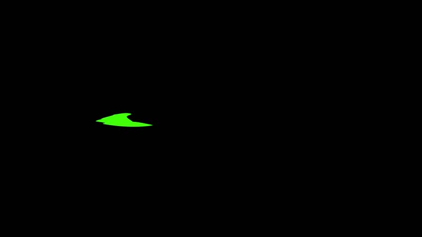Abstract Shape Animation: Kinetic Energy and Movement in Neon Green Hue
