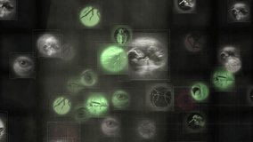 Abstract Spooky Technology Analyzing Microscopic Wildlife and Ecosystem. Digital artwork showcasing technological data analysis of small organisms and environments, suggesting advanced biology - Powered by Shutterstock - Get 15% off with code: PIKWIZARD15